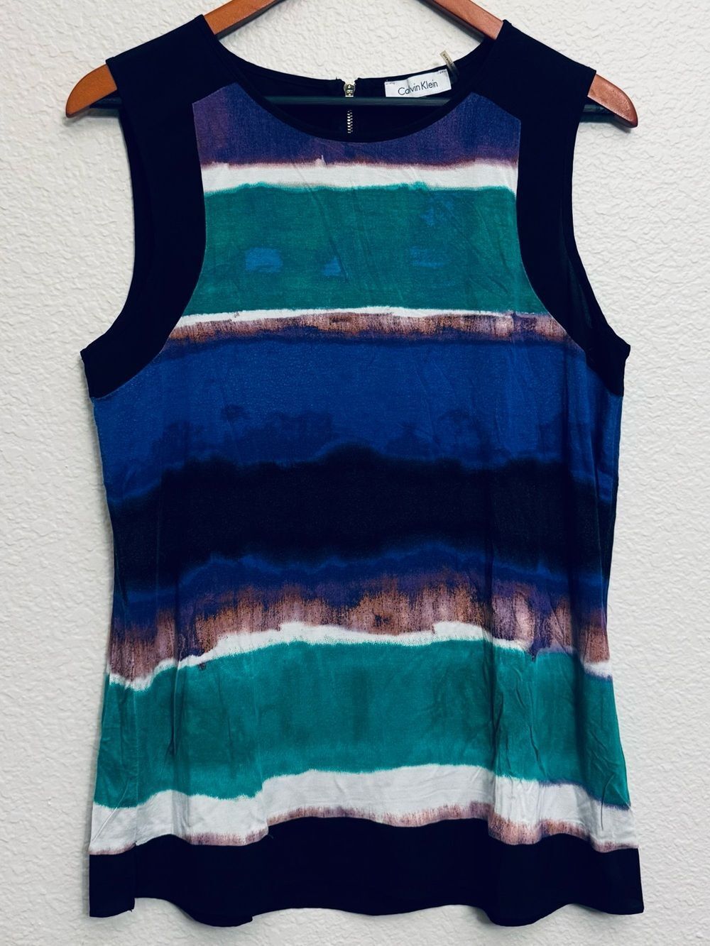 Calvin Klein Modern Sleeveless Blouse Top S